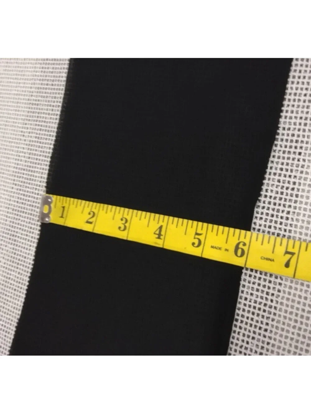 Vintage 1950s 100% Black Sheer Rayon Skinny Long Scarf for Headpiece or Pussybow